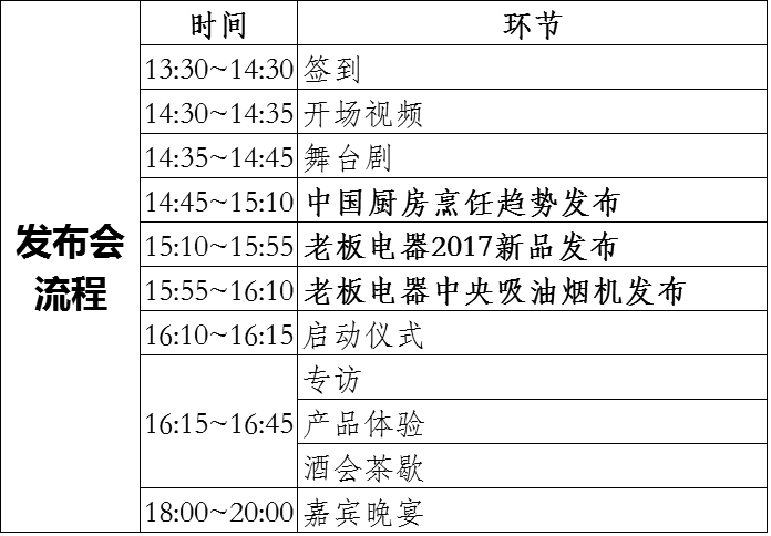 活动策划公司：老板电器新品发布会 直播中 >>